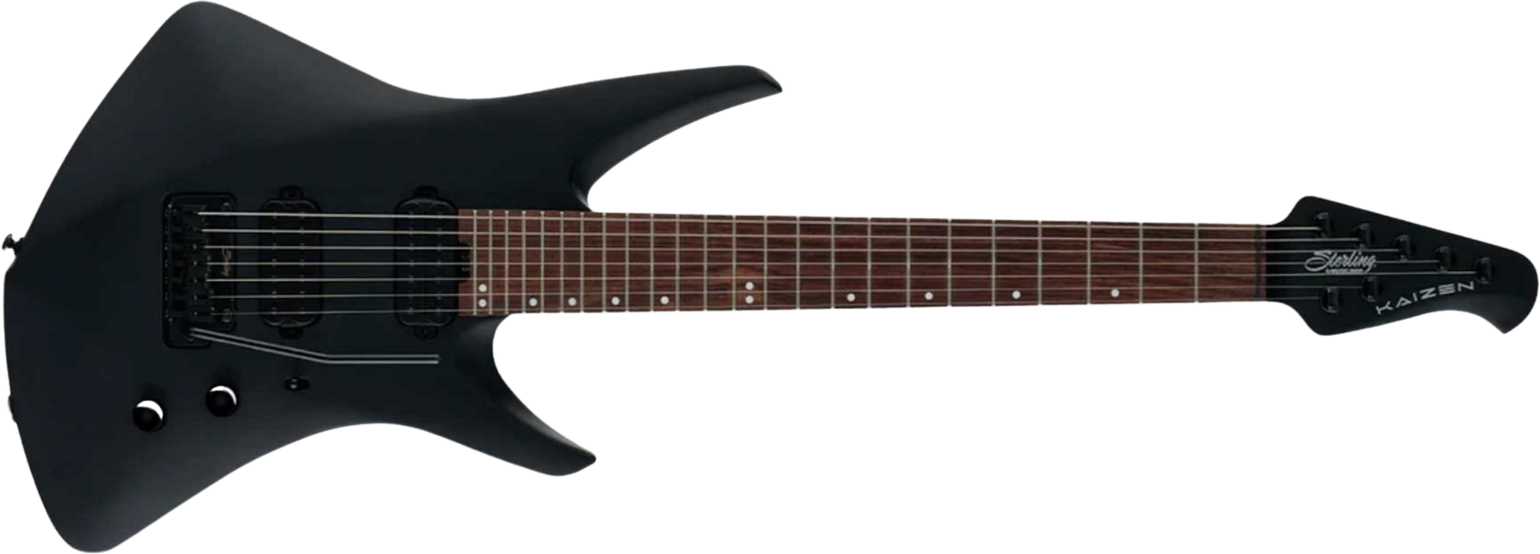 Sterling By Musicman Tosin Abasi Kaizen 7c Signature 2h Trem Rw - Stealth Black - Guitarra eléctrica de autor - Main picture
