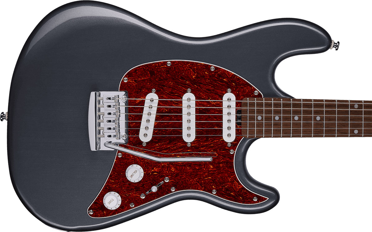 Sterling By Musicman Cutlass Ct30sss 3s Trem Rw - Charcoal Frost - Guitarra eléctrica con forma de str. - Variation 2