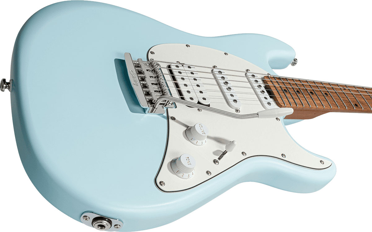 Sterling By Musicman Cutlass Ct50hss Trem Mn - Daphne Blue Satin - Guitarra eléctrica con forma de str. - Variation 2