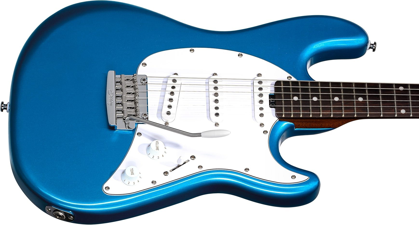 Sterling By Musicman Cutlass Ct50sss 3s Trem Rw - Toluca Lake Blue - Guitarra eléctrica con forma de str. - Variation 2