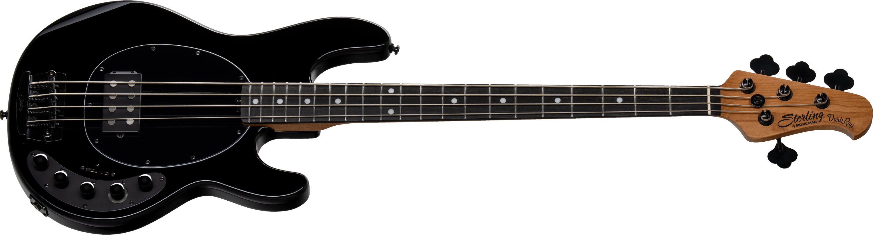 Sterling By Musicman Darkray 4c Active 1h Darkglass Eb - Full Black - Bajo eléctrico de cuerpo sólido - Variation 1