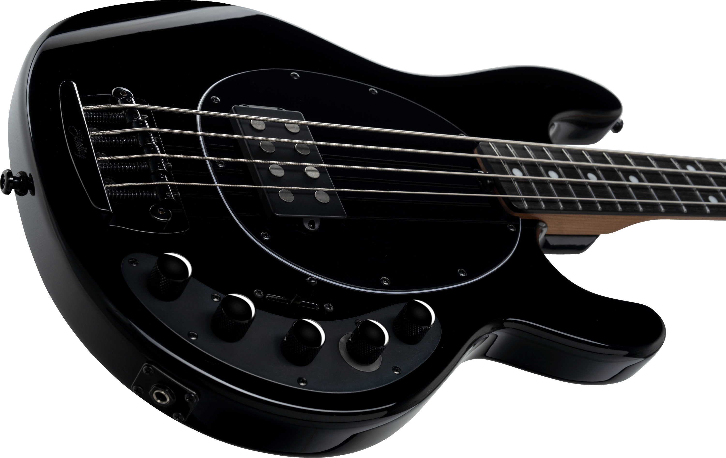 Sterling By Musicman Darkray 4c Active 1h Darkglass Eb - Full Black - Bajo eléctrico de cuerpo sólido - Variation 3