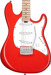Guitarra eléctrica con forma de str. Sterling by musicman Cutlass CT30SSS (MN) - Fiesta red