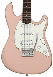 Guitarra eléctrica con forma de str. Sterling by musicman Cutlass CT50HSS (RW) - Pueblo pink satin