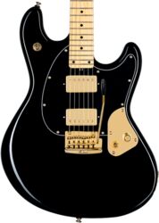Guitarra eléctrica con forma de str. Sterling by musicman Jared Dines Stingray - Black gold
