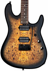 Guitarra eléctrica con forma de str. Sterling by musicman Jason Richardson Cutlass 6-string - Natural poplar burl burst