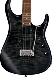 Guitarra electrica metalica Sterling by musicman John Petrucci JP150 - Trans black satin