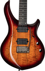 Guitarra electrica metalica Sterling by musicman John Petrucci Majesty MAJ200XSM - Blood orange burst