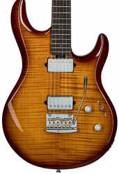 Guitarra eléctrica con forma de str. Sterling by musicman Steve Lukather Luke LK100 - Hazel burst