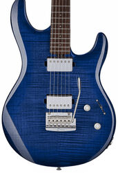 Guitarra eléctrica con forma de str. Sterling by musicman Steve Lukather Luke LK100 - Blueberry burst