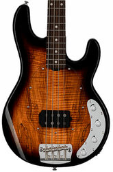 Bajo eléctrico de cuerpo sólido Sterling by musicman Stingray Ray34SM (RW) - 3 tone sunburst