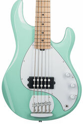 Bajo eléctrico de cuerpo sólido Sterling by musicman SUB Ray5 (JAT) - Mint green