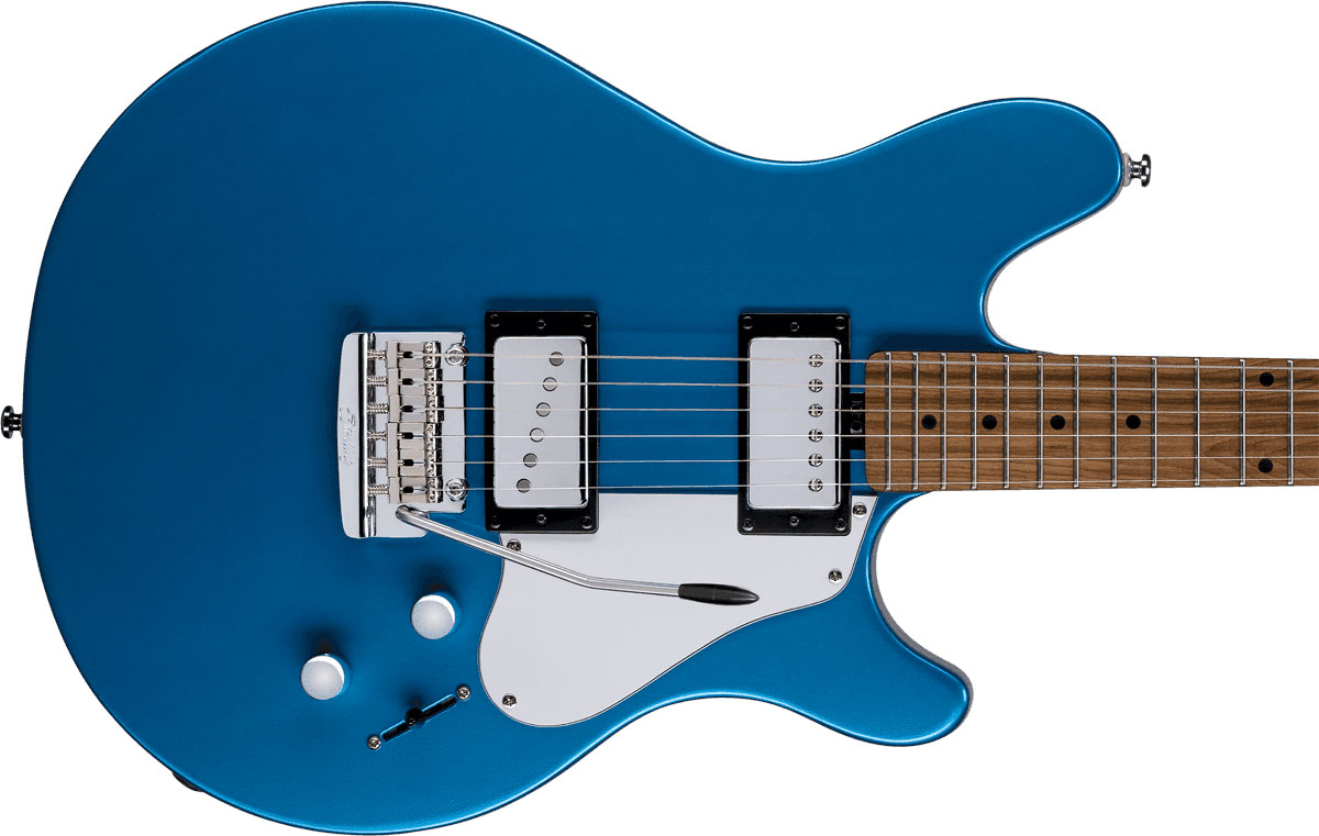 Sterling By Musicman James Valentine Tremolo Jv60t Signature Hh Mn - Toluca Lake Blue - Guitarra eléctrica con forma de str. - Variation 2