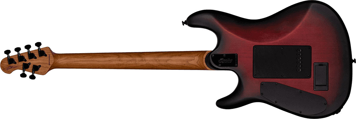 Sterling By Musicman Jason Richardson6 Cutlass Signature 2h Trem Rw - Dark Scarlet Burst Satin - Guitarra eléctrica con forma de str. - Variation 1