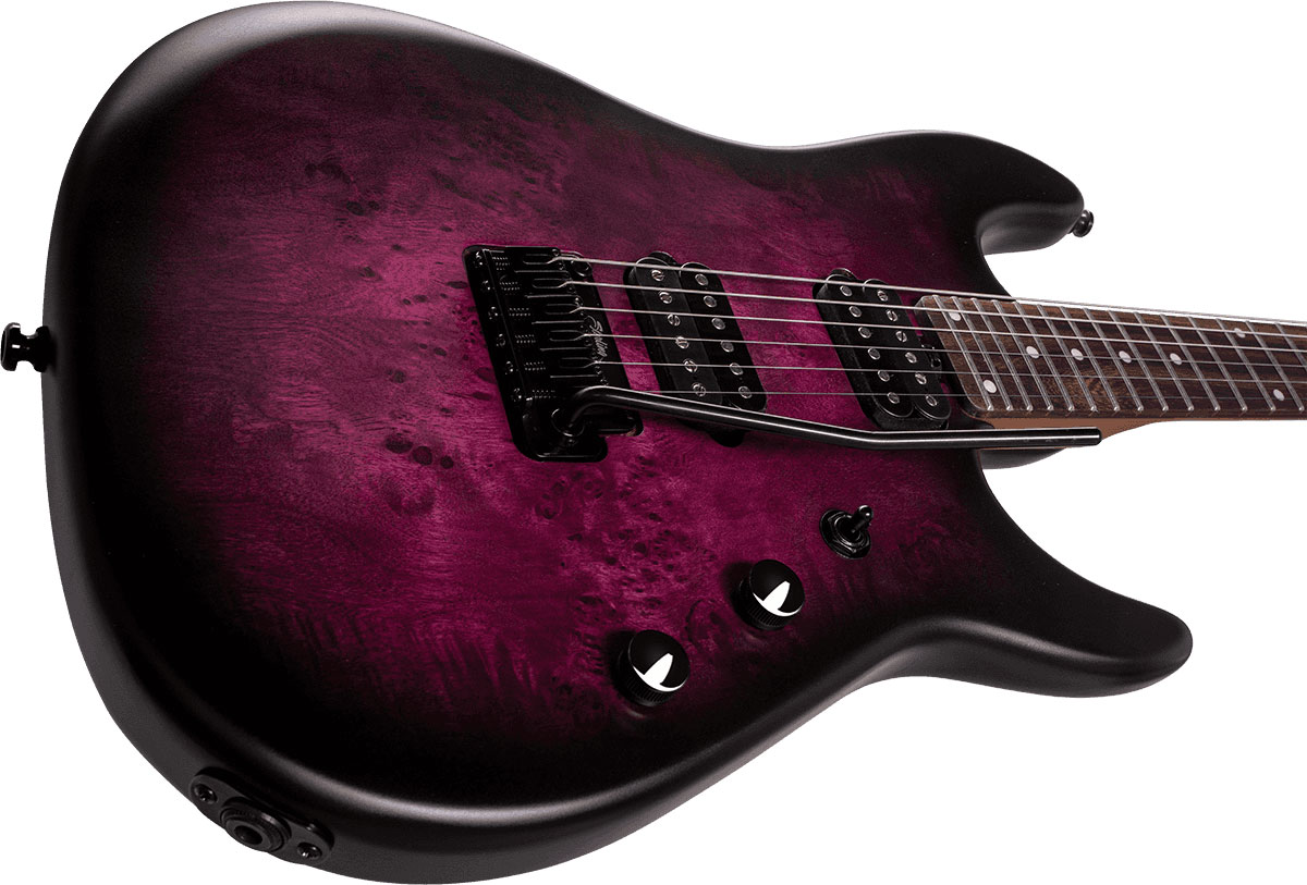 Sterling By Musicman Jason Richardson6 Cutlass Signature Hh Trem Rw - Cosmic Purple Burst Satin - Guitarra eléctrica con forma de str. - Variation 2