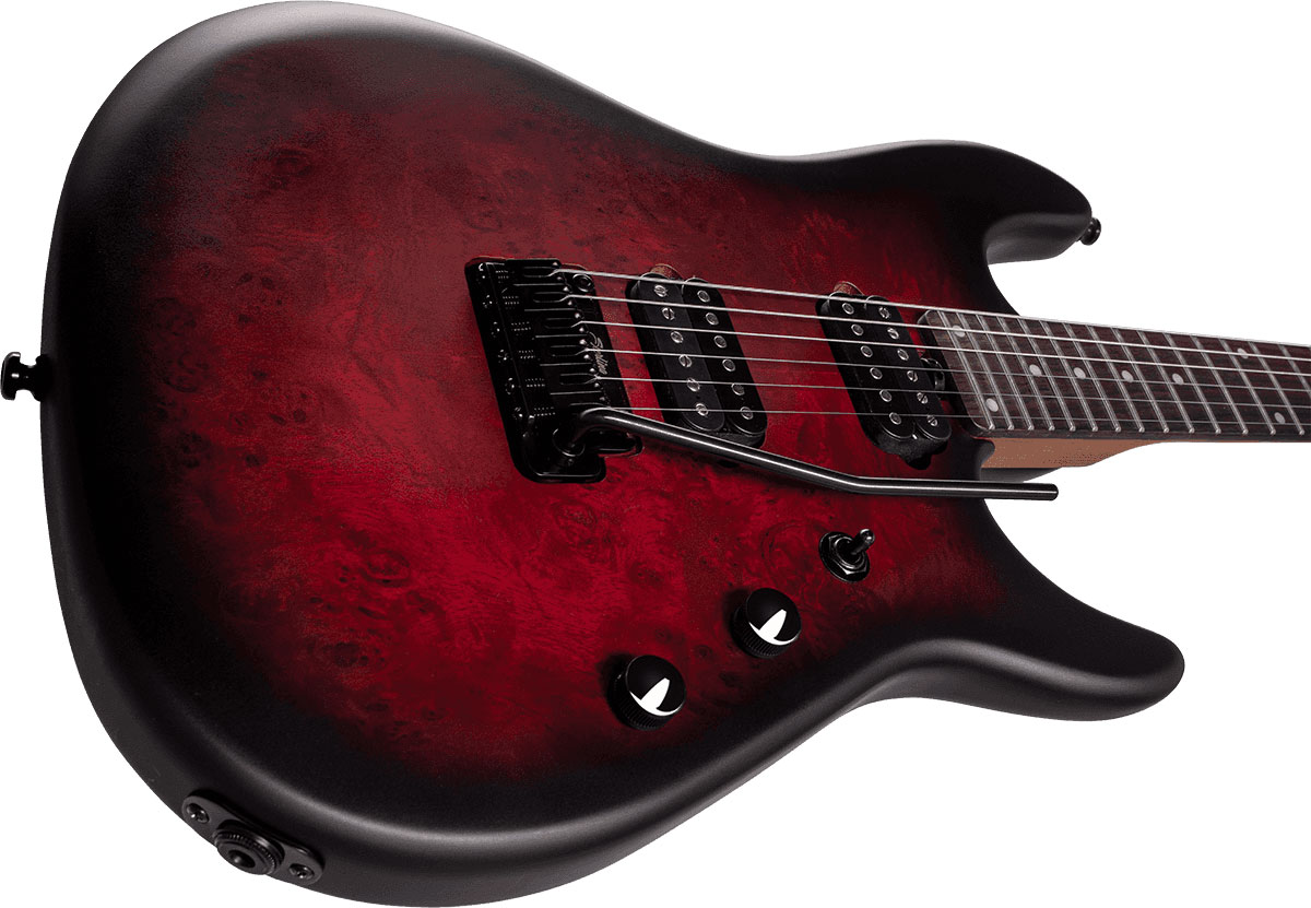Sterling By Musicman Jason Richardson6 Cutlass Signature 2h Trem Rw - Dark Scarlet Burst Satin - Guitarra eléctrica con forma de str. - Variation 2