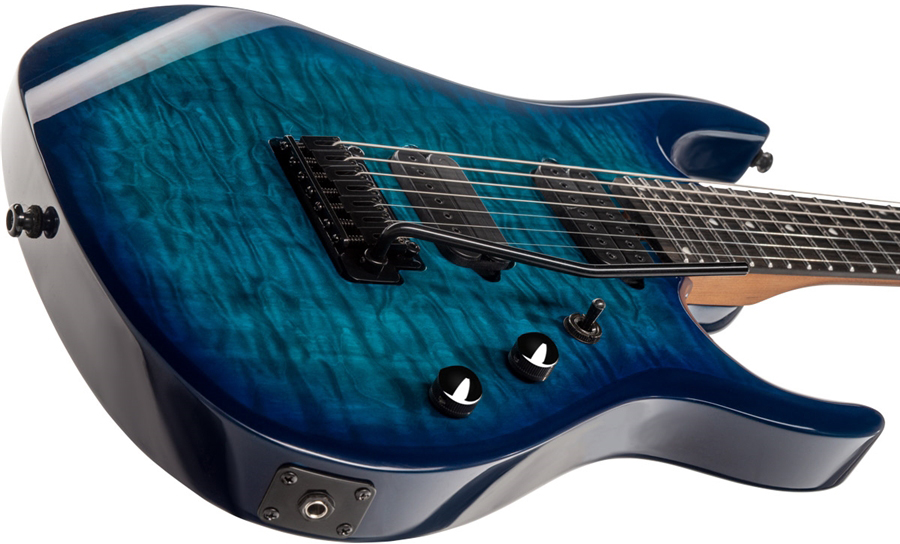 Sterling By Musicman John Petrucci Jp157dqm Dimarzio Signature 7c 2h Trem Eb - Cerulean Paradise - Guitarra eléctrica de 7 cuerdas - Variation 2