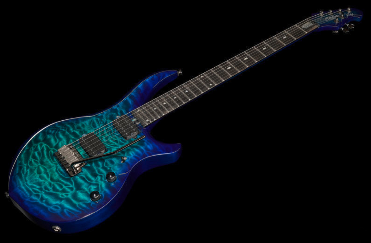 Sterling By Musicman John Petrucci Majesty Maj200xqm Signature 2h Dimarzio Trem Eb - Cerulean Paradise - Guitarra eléctrica de autor - Variation 1