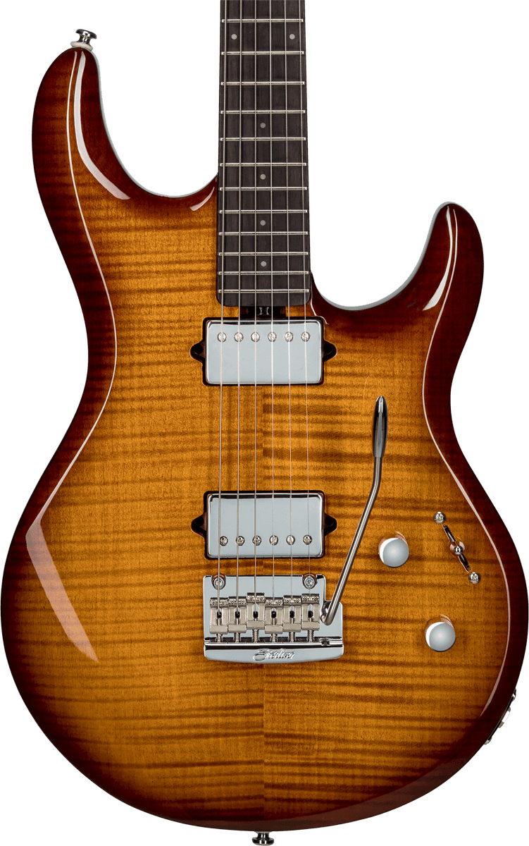 Sterling By Musicman Steve Lukather Luke Lk100 Signature Hh Trem Rw - Hazel Burst - Guitarra eléctrica con forma de str. - Variation 1