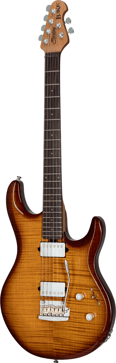 Sterling By Musicman Steve Lukather Luke Lk100 Signature Hh Trem Rw - Hazel Burst - Guitarra eléctrica con forma de str. - Variation 2