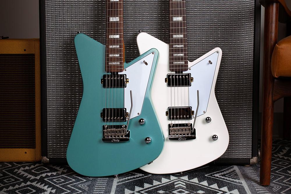 Sterling By Musicman Mariposa Hh Trem Rw - Dorado Green - Guitarra electrica retro rock - Variation 3