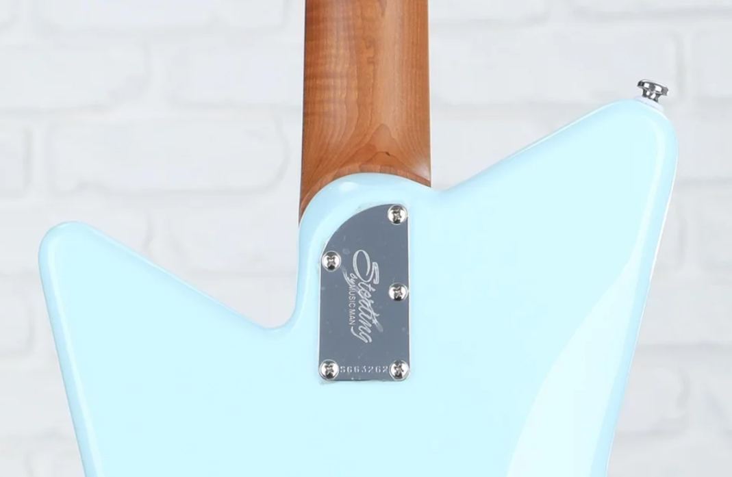 Sterling By Musicman Omar Rodriguez Lopez Mariposa Signature 2h Trem Rw - Daphne Blue - Guitarra electrica retro rock - Variation 3