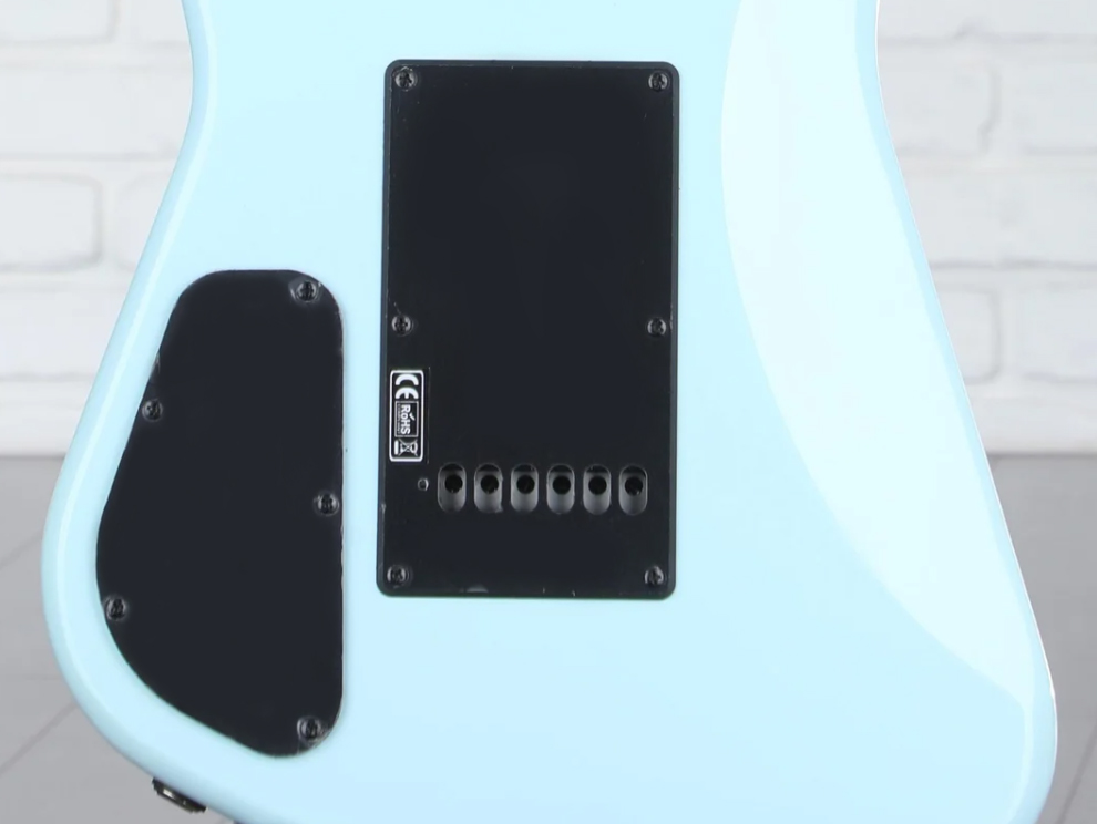 Sterling By Musicman Omar Rodriguez Lopez Mariposa Signature 2h Trem Rw - Daphne Blue - Guitarra electrica retro rock - Variation 4