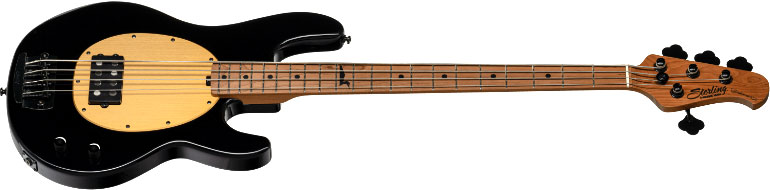 Sterling By Musicman Pete Wentz Stingray Signature 4c 1h Mn - Black - Bajo eléctrico de cuerpo sólido - Variation 1