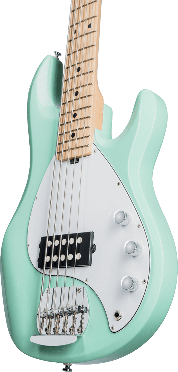 Sterling By Musicman Sub Ray5 5-cordes Active Jat - Mint Green - Bajo eléctrico de cuerpo sólido - Variation 3