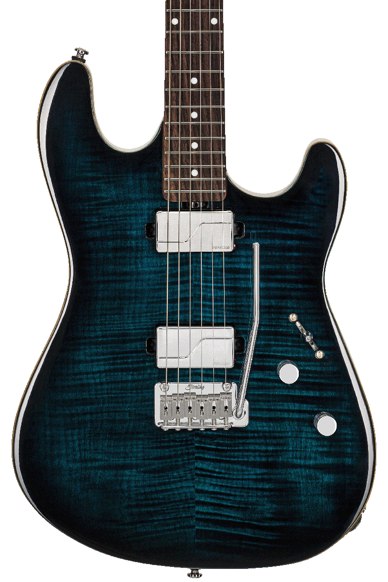 Sterling By Musicman Sabre Hh Trem Mn - Deep Blue Burst - Guitarra eléctrica con forma de str. - Variation 3