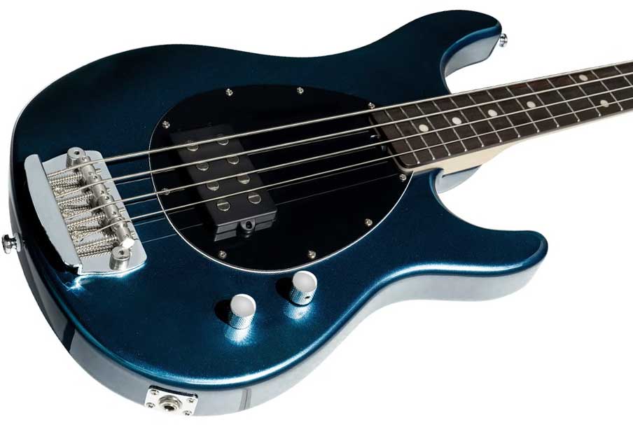 Sterling By Musicman Sterling Sb14 Ltd 1h Rw - Blue Pearl - Bajo eléctrico de cuerpo sólido - Variation 2