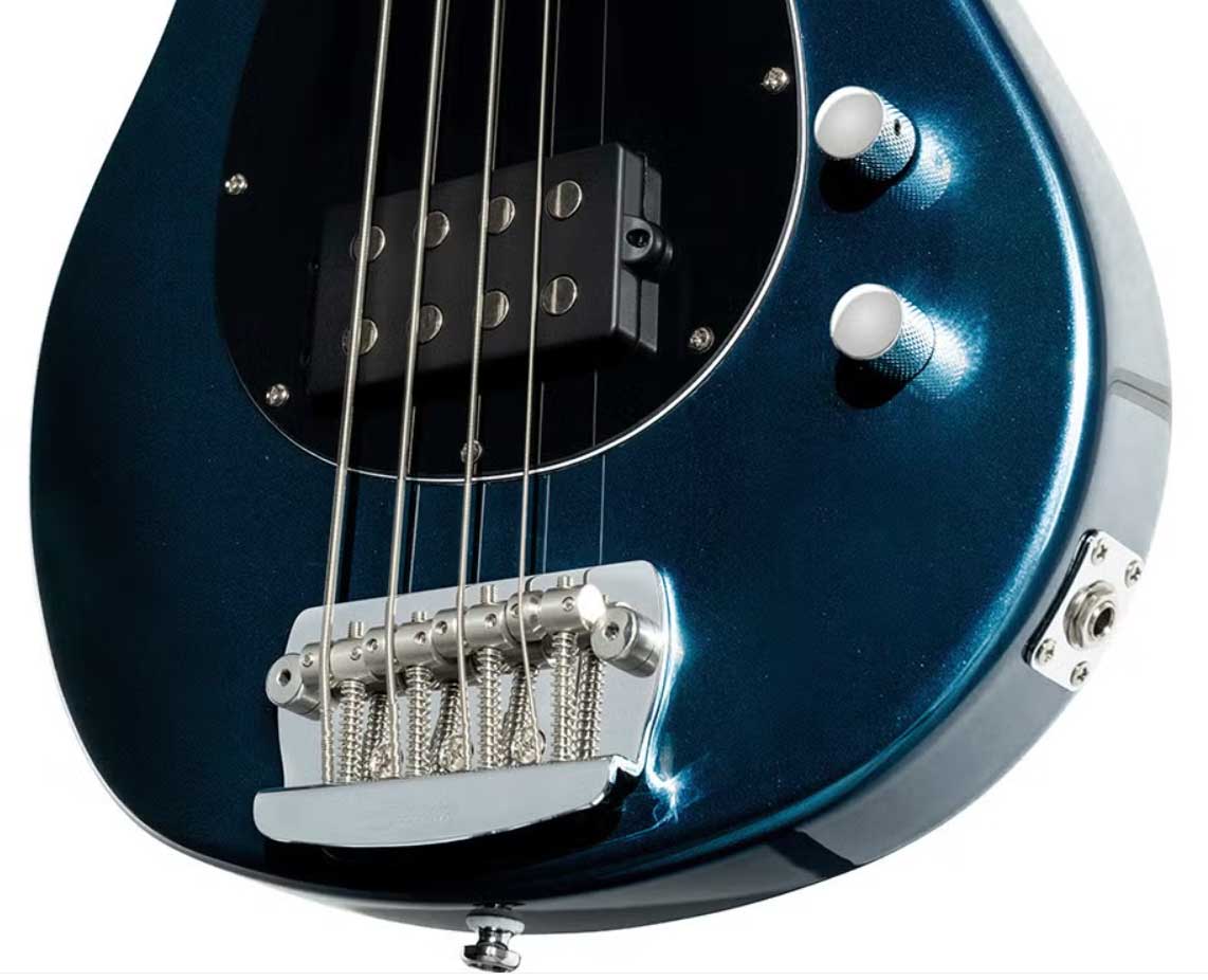 Sterling By Musicman Sterling Sb14 Ltd 1h Rw - Blue Pearl - Bajo eléctrico de cuerpo sólido - Variation 3