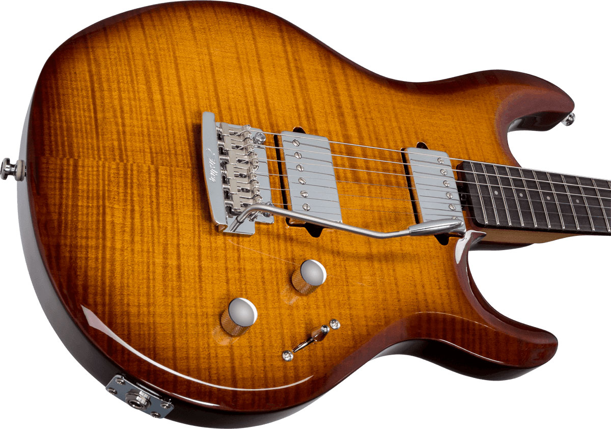 Sterling By Musicman Steve Lukather Luke Lk100 Signature Hh Trem Rw - Hazel Burst - Guitarra eléctrica con forma de str. - Variation 3