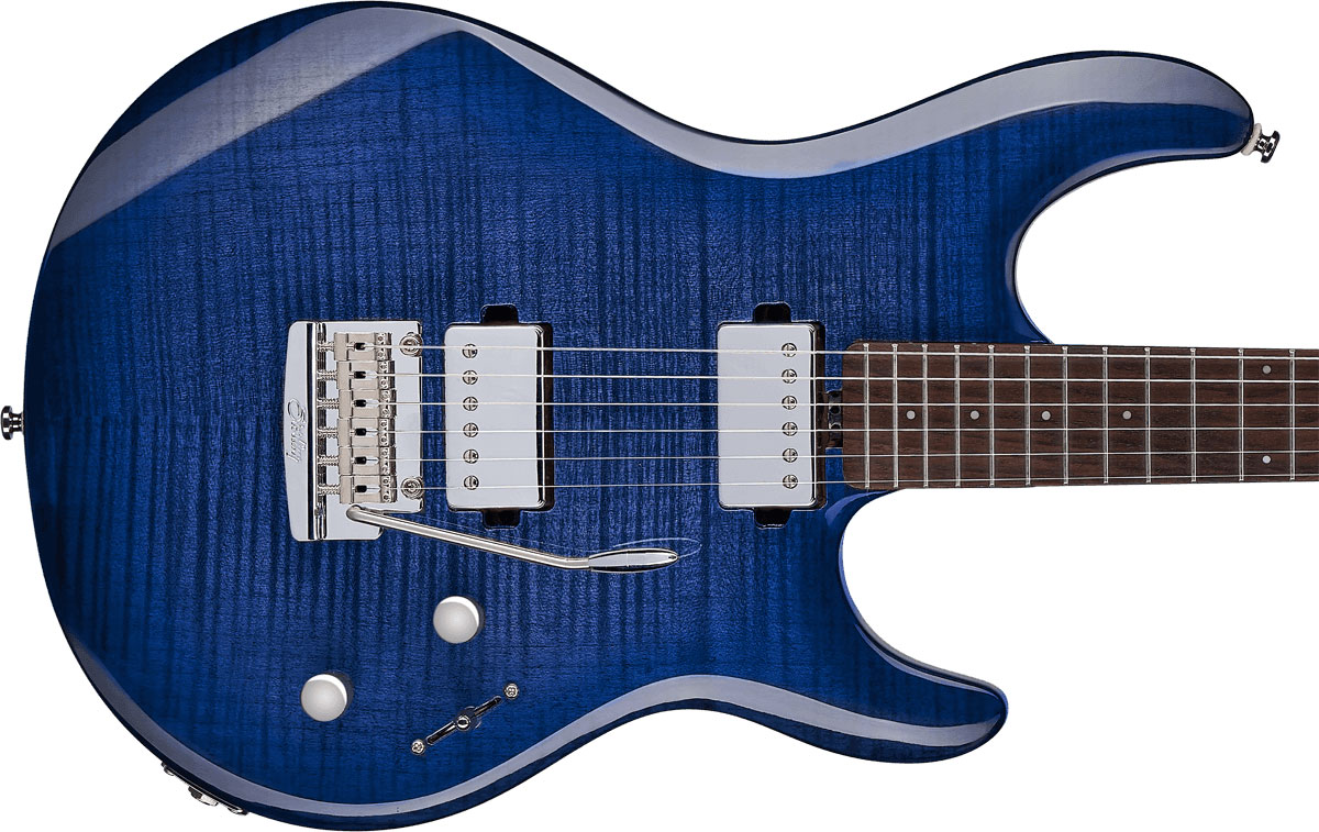 Sterling By Musicman Steve Lukhater Luke Lk100 Signature Hh Trem Rw - Blueberry Burst - Guitarra eléctrica con forma de str. - Variation 2