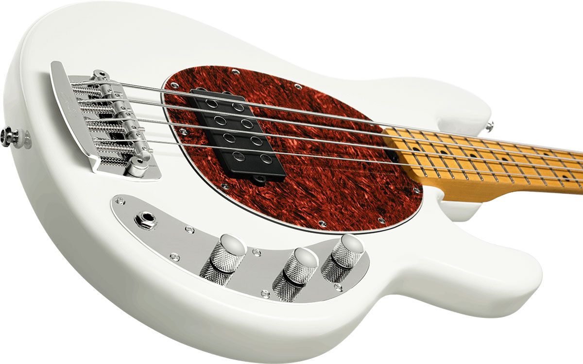 Sterling By Musicman Stingray Classic Ray24ca Active 1h Mn - Olympic White - Bajo eléctrico de cuerpo sólido - Variation 2