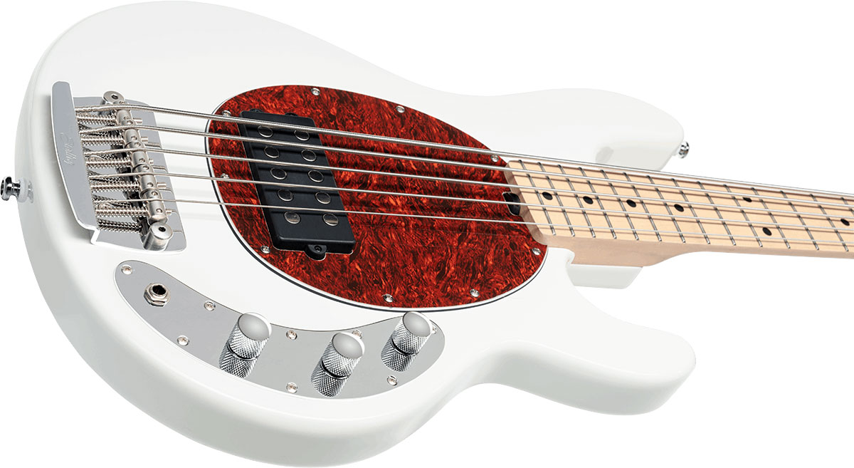 Sterling By Musicman Stingray Classic Ray25ca 5c Active 1h Mn - Olympic White - Bajo eléctrico de cuerpo sólido - Variation 2