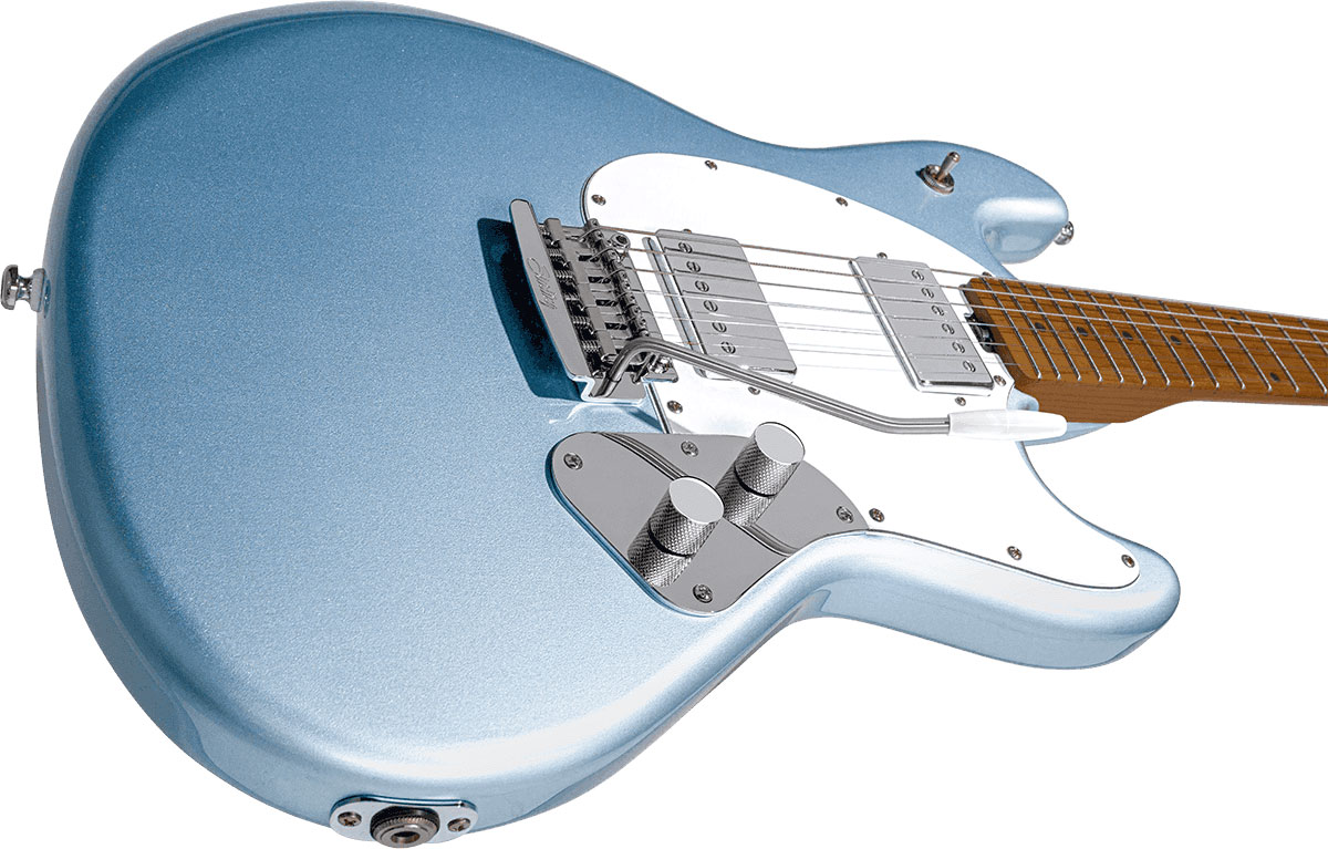 Sterling By Musicman Stingray Guitar Sr50 Hh Trem Mn - Firemist Silver - Guitarra eléctrica con forma de str. - Variation 2