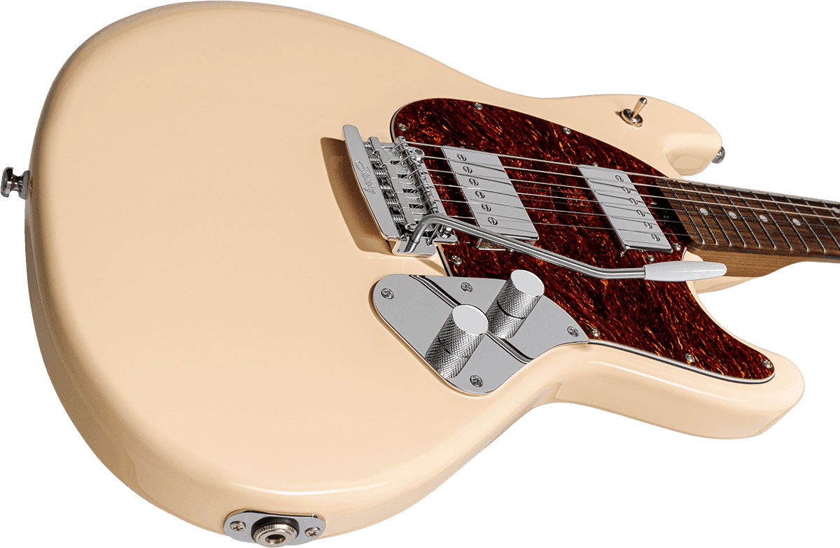 Sterling By Musicman Stingray Guitar Sr50 Hh Trem Rw - Buttermilk - Guitarra eléctrica con forma de str. - Variation 2