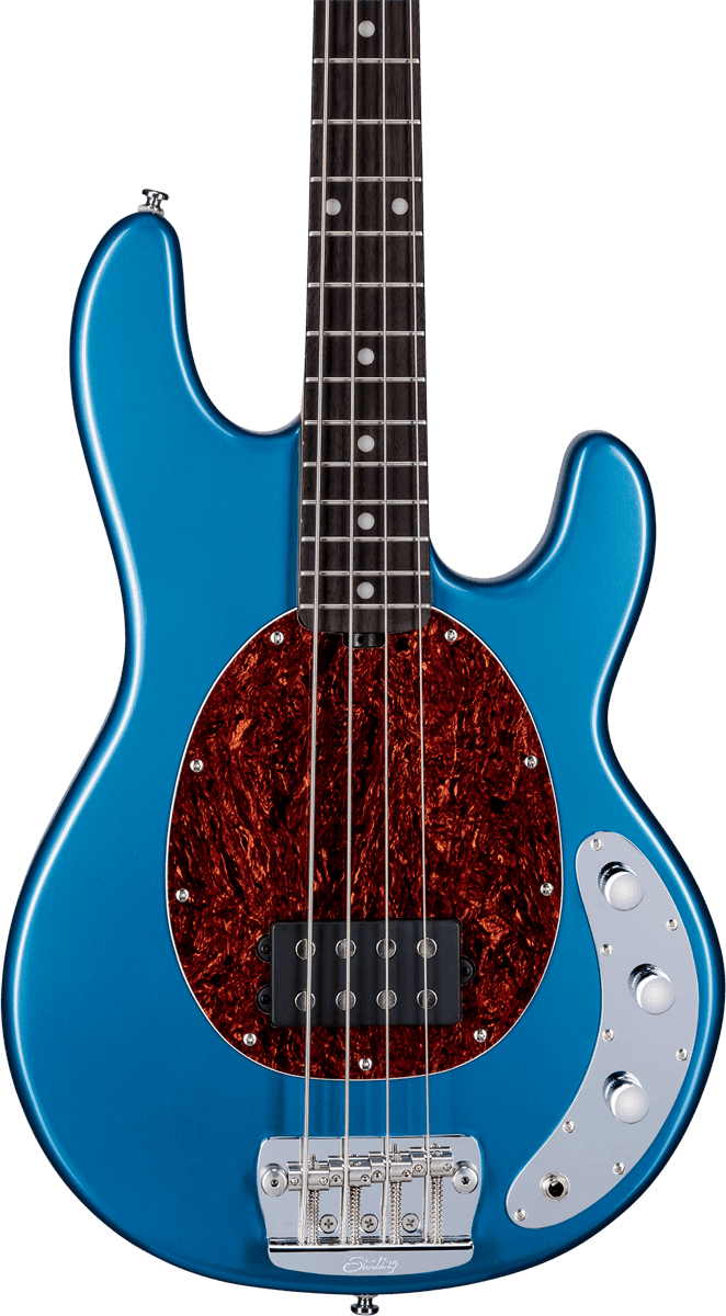 Sterling By Musicman Stingray Ray24ca Active Rw - Toluca Lake Blue - Bajo eléctrico de cuerpo sólido - Variation 2