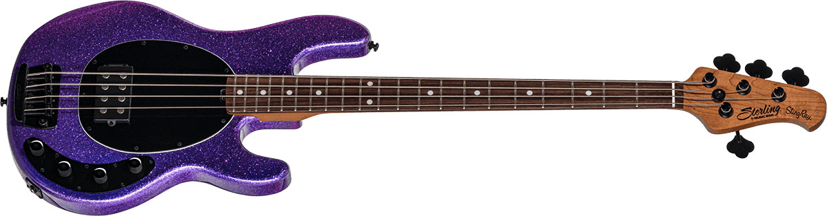Sterling By Musicman Stingray Ray34 H Active Rw - Purple Sparkle - Bajo eléctrico de cuerpo sólido - Variation 1