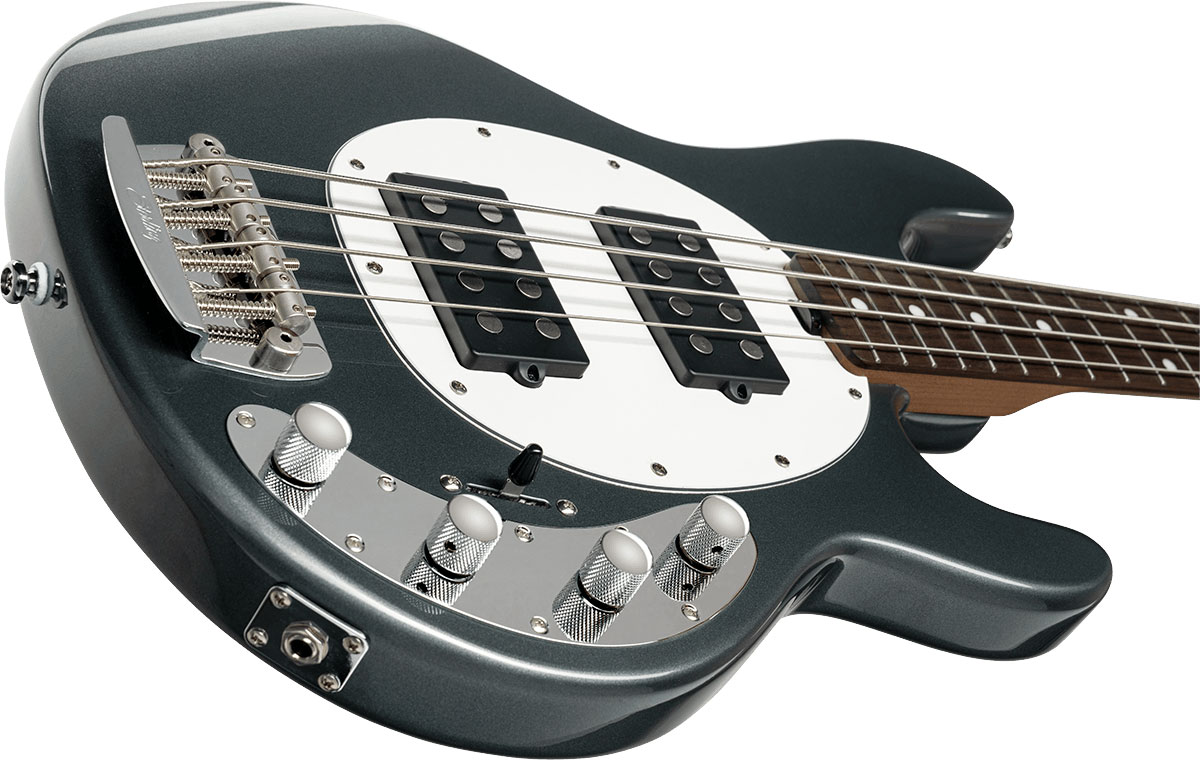 Sterling By Musicman Stingray Ray34hh Active 2h Rw - Charcoal Frost - Bajo eléctrico de cuerpo sólido - Variation 2