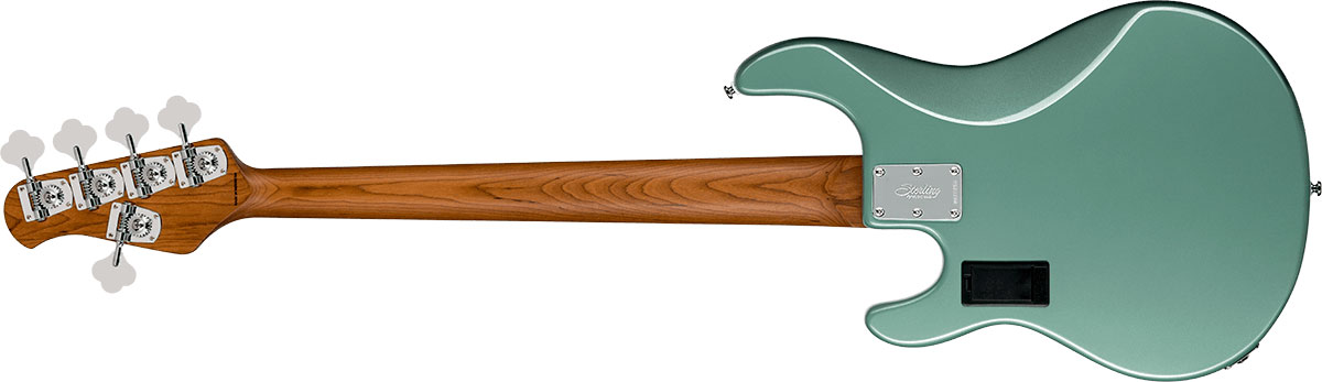 Sterling By Musicman Stingray Ray35 5c Active 1h Rw - Dorado Green - Bajo eléctrico de cuerpo sólido - Variation 1