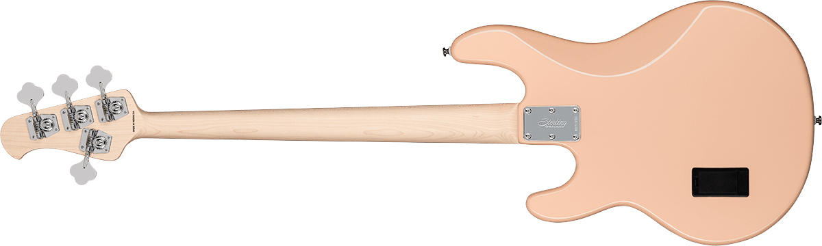 Sterling By Musicman Stingray Ray4 Sub Active 1h Jat - Pueblo Pink - Bajo eléctrico de cuerpo sólido - Variation 1