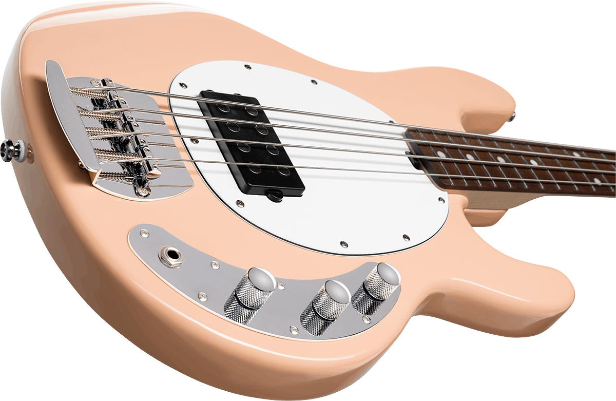 Sterling By Musicman Stingray Ray4 Sub Active 1h Jat - Pueblo Pink - Bajo eléctrico de cuerpo sólido - Variation 2