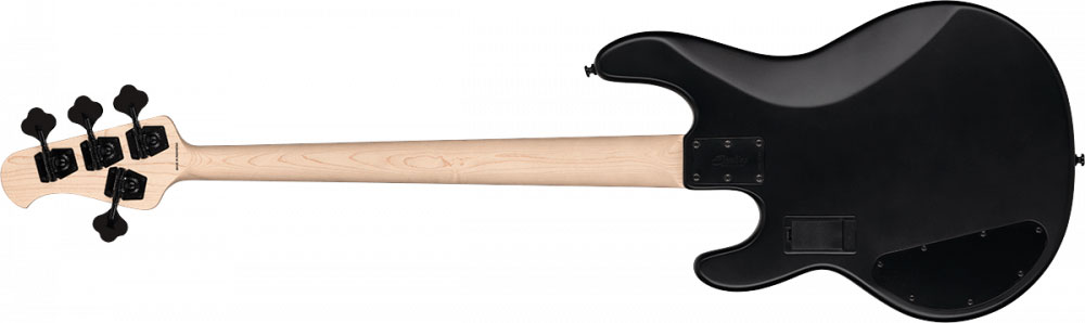 Sterling By Musicman Stingray Ray4hh 4c Active Jat - Stealth Black - Bajo eléctrico de cuerpo sólido - Variation 1
