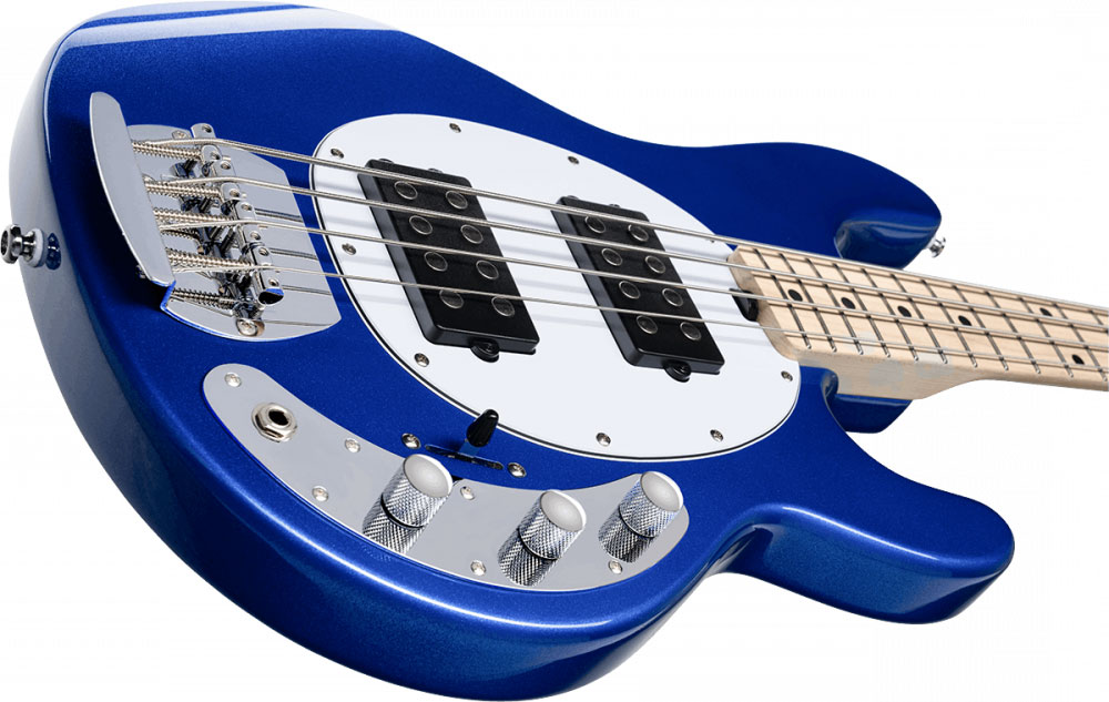 Sterling By Musicman Stingray Ray4hh 4c Active Mn - Cobra Blue - Bajo eléctrico de cuerpo sólido - Variation 2