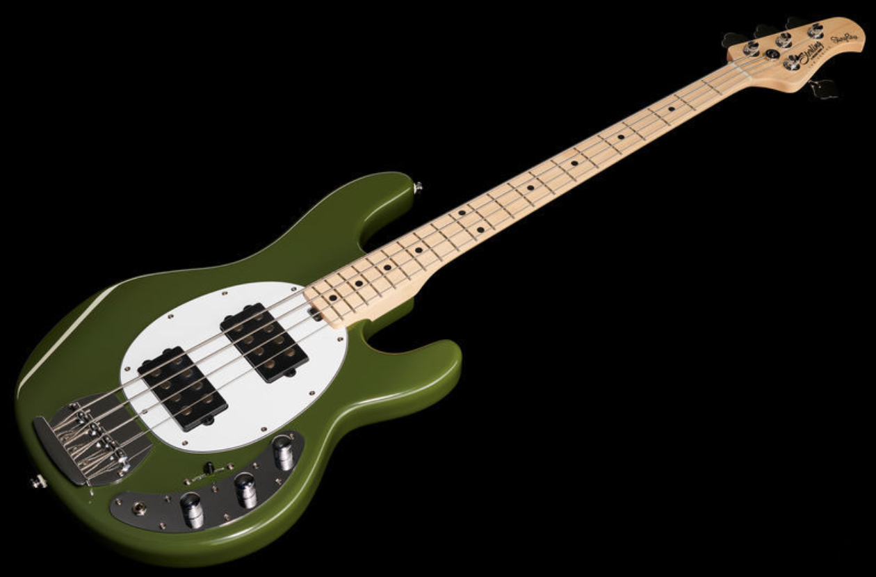 Sterling By Musicman Stingray Ray4hh Active Mn - Olive - Bajo eléctrico de cuerpo sólido - Variation 1