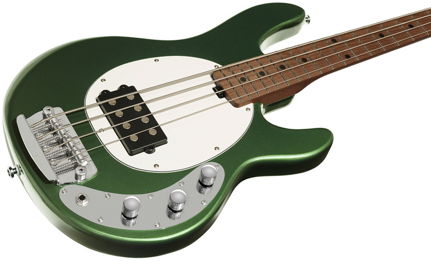 Sterling By Musicman Stingray Short Scale Rayss4 Shsc 1h Mn - Charging Green - Bajo eléctrico de cuerpo sólido - Variation 2
