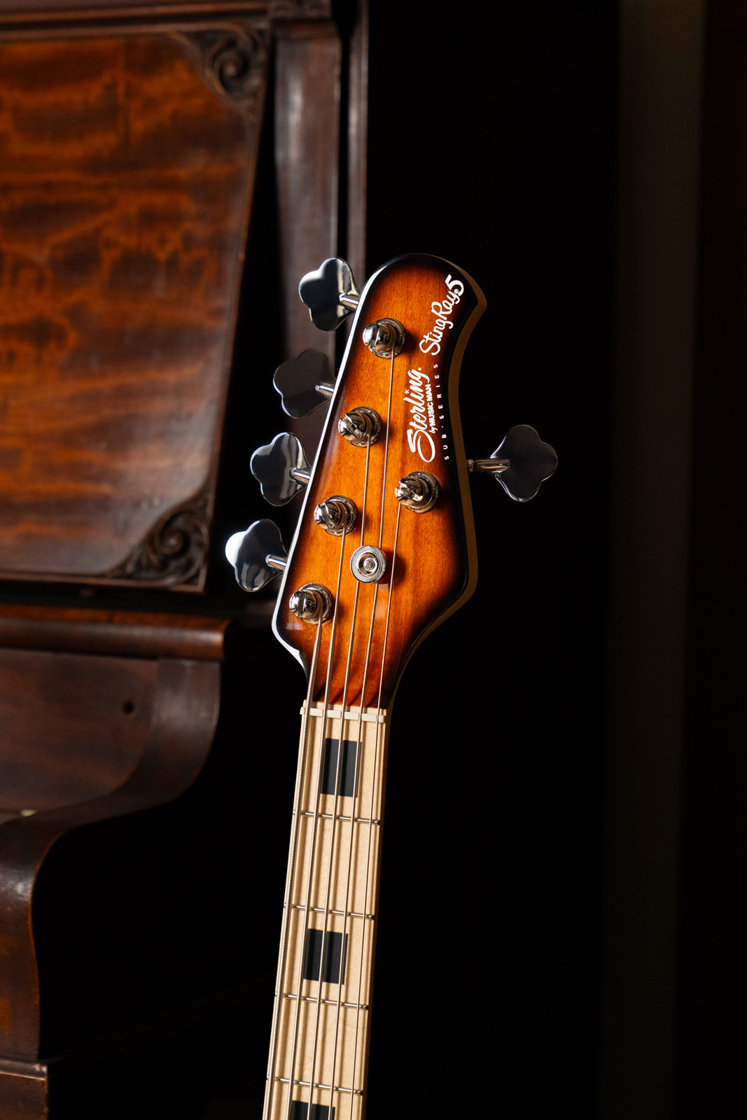 Sterling By Musicman Stingray4 5-cordes 1h Mn - Vintage Sunburst - Bajo eléctrico de cuerpo sólido - Variation 3