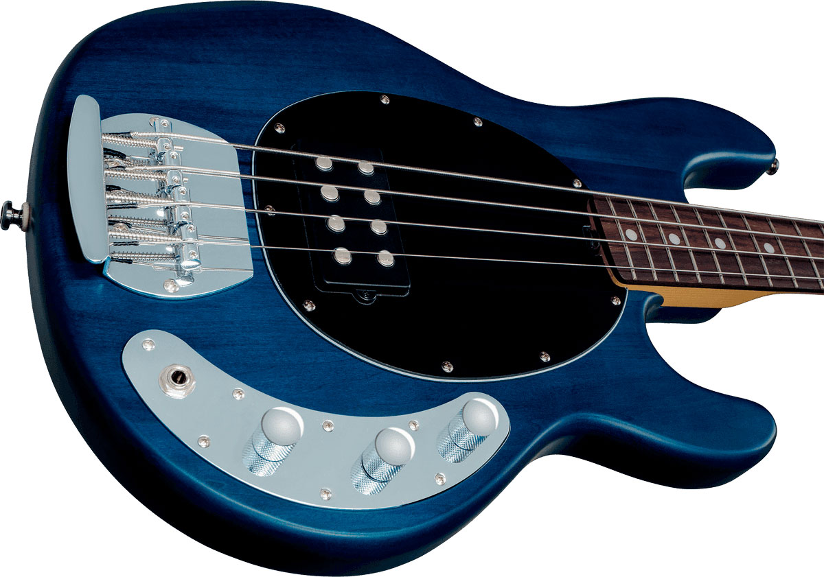 Sterling By Musicman Sub Ray4 Active Jat - Trans Blue Satin - Bajo eléctrico de cuerpo sólido - Variation 3